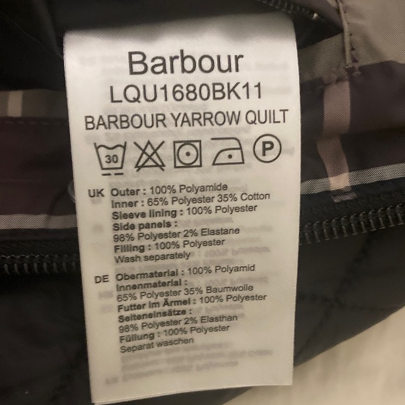 Barbour Black Yarrow Quilt Jacket size 12 NWT - Picture 6 of 10